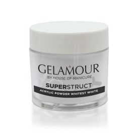Gelamour Superstruct Acrylic Powder Whitest White 25gr