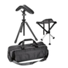 Ambulant Set (kruk, voetensteun + oude tas)