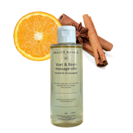 Voet/Been Massage-olie Kaneel & Sinaasappel