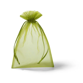 Geschenkverpakking organza GROEN 10 st