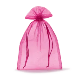 Geschenkverpakking organza PINK 10 st