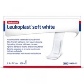Leukoplast soft white 19 x 72 mm, 100 stuks