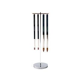 Magnetic Click On Brush Stand Silver