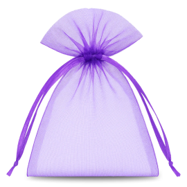 Geschenkverpakking organza paars10 st